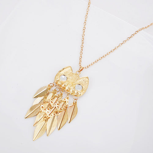 Owl Turquoise Necklace